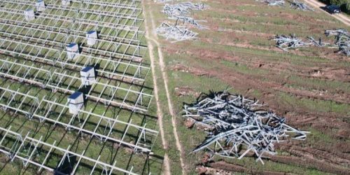 campo fotovoltaico rimosso smaltimento impianti fotovoltaici luchetta rottami