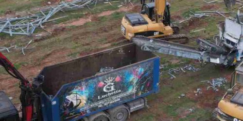 sgombero campo fotovoltaico smaltimento luchetta