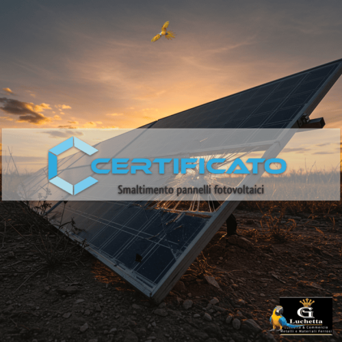 Certificazione Smaltimento Fotovoltaico